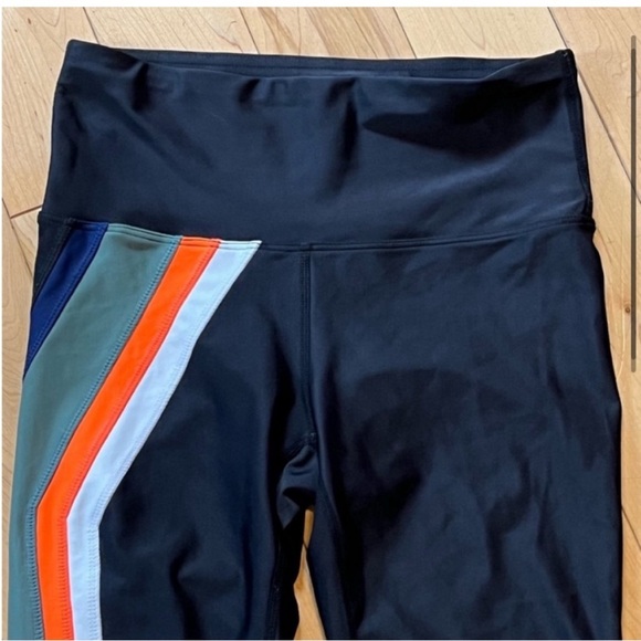 PE NATION Flight Series Legging Black 7/8 length midrise sculpted panels - Picture 3 of 7